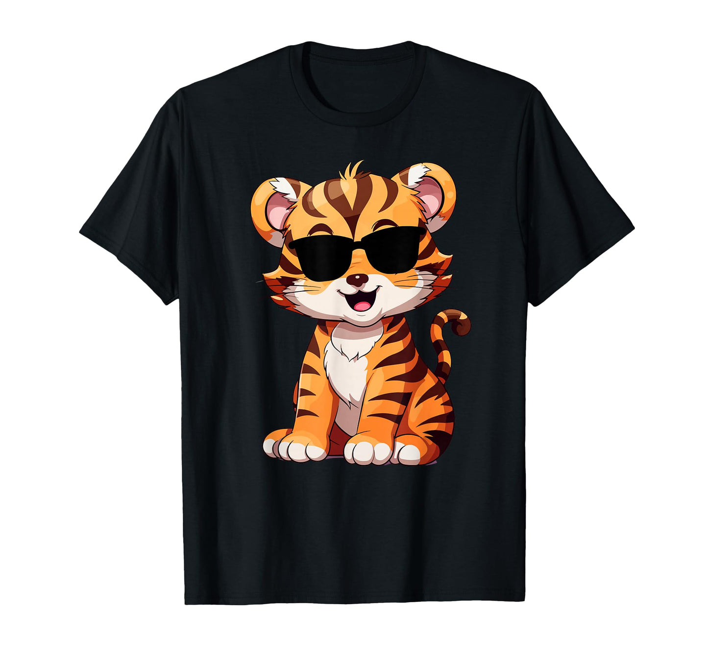 Tiger tshirt Spirit Tiger cub Face Wild Animal Colorful 80s T-Shirt