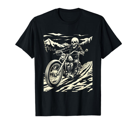 Skeleton Vintage Motorcycle Skeleton rider T-Shirt