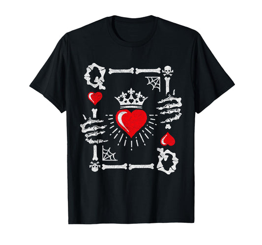 Queen of Hearts Card Costume - Halloween Queen of Hearts T-Shirt