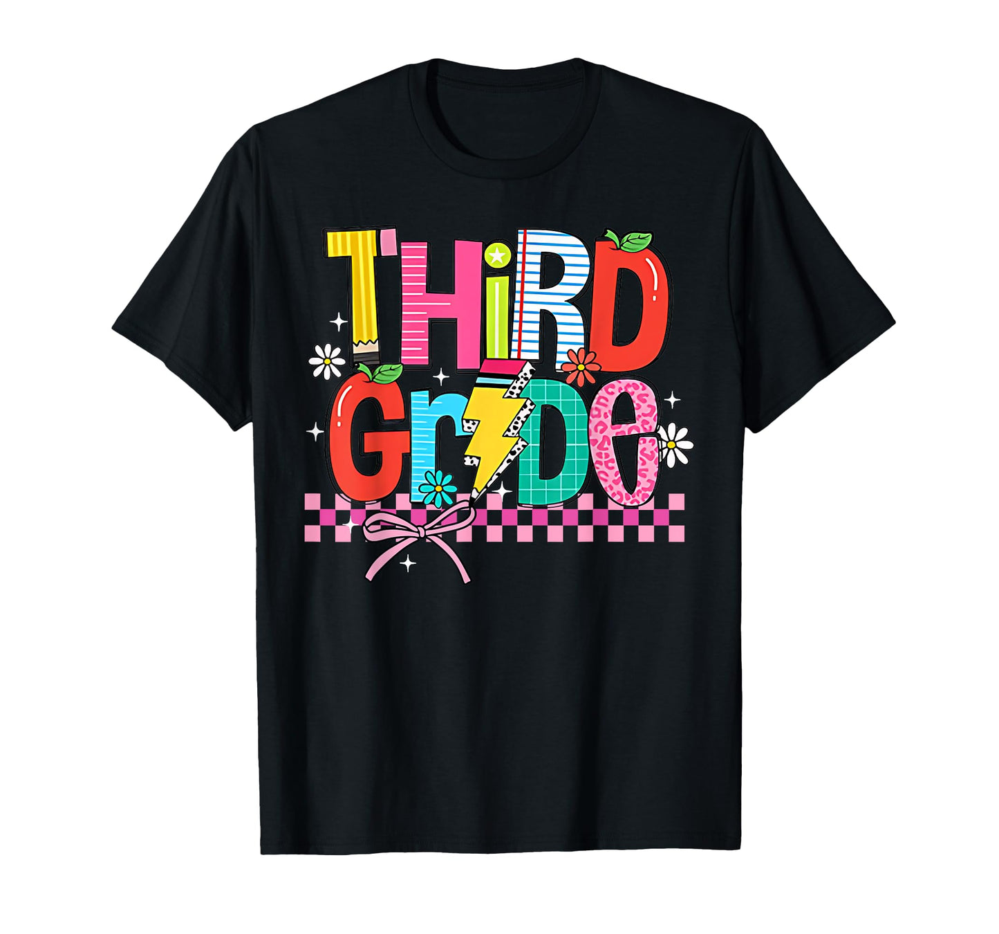 Third Grade Back to School 3rd Grade Coquette Teachers Girls T-Shirt