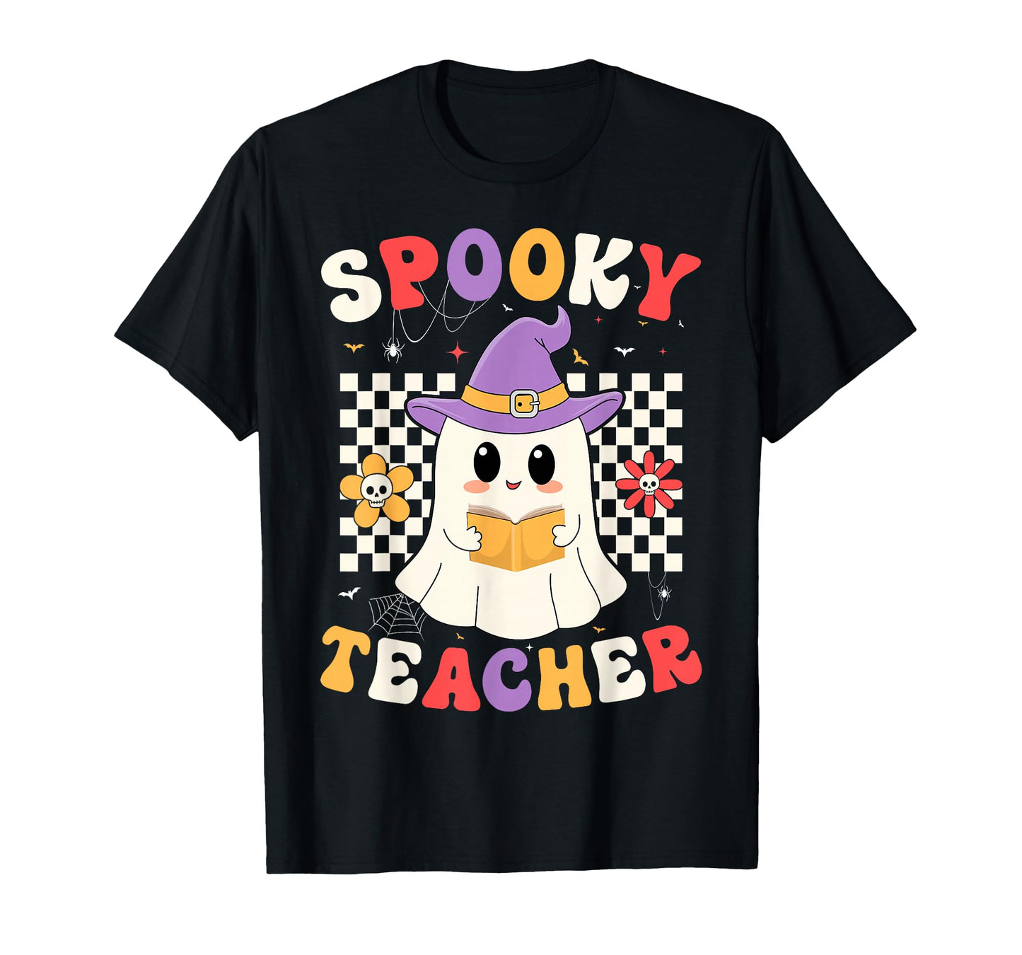 Teacher Halloween Costume Boo Ghost Spooky Teacher Men Women T-Shirt