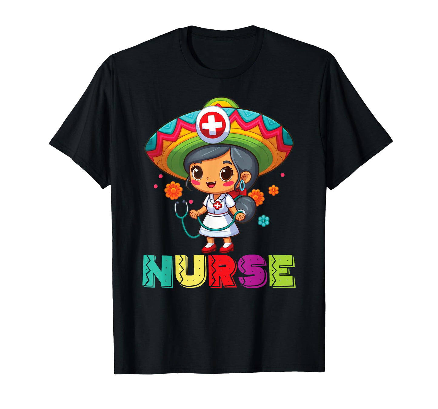 Mexican Nurse Cinco De Mayo Nurse Women T-Shirt