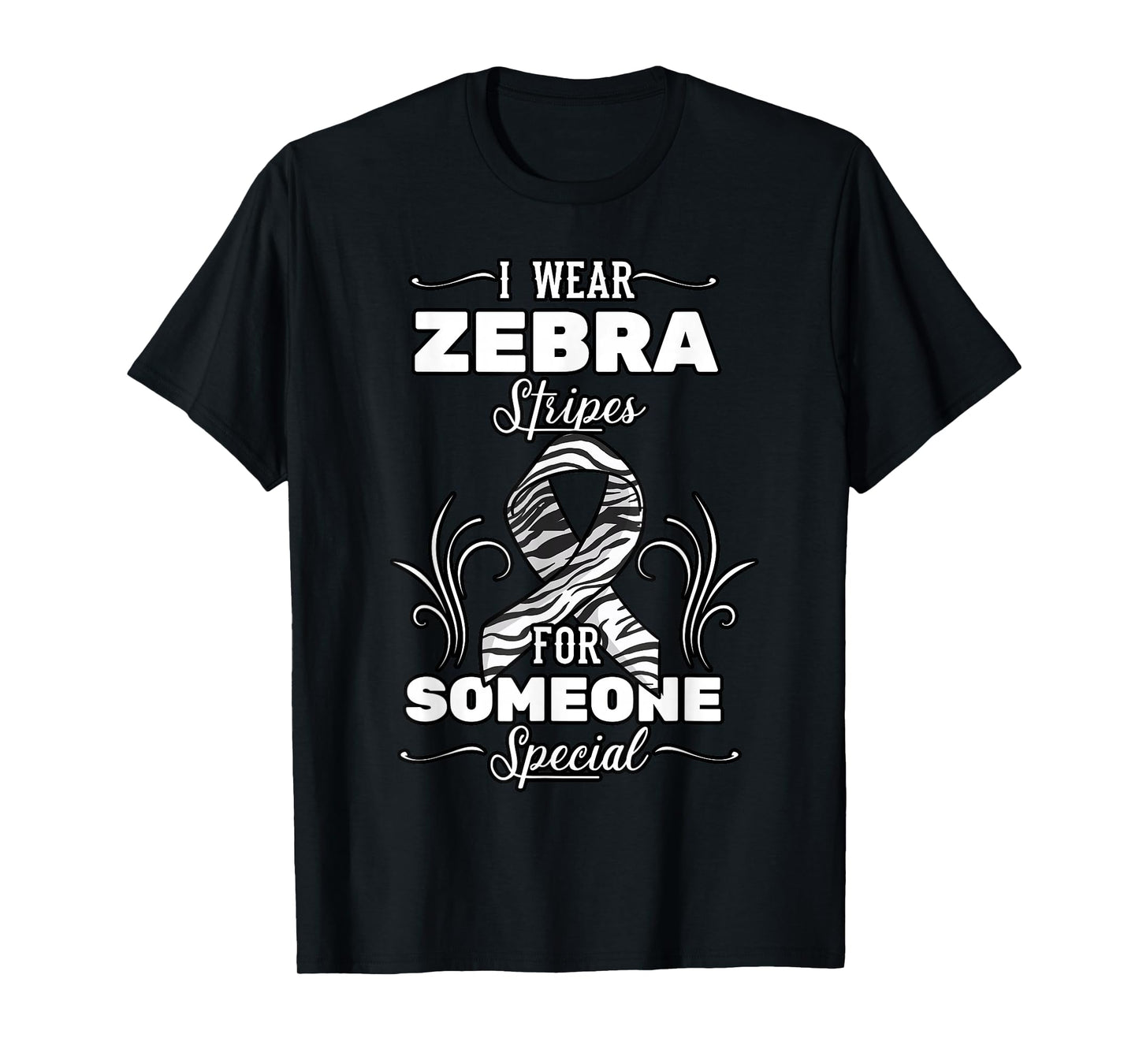 I Wear Zebra Stripes For Someone Special Carcinoid Cancer T-Shirt