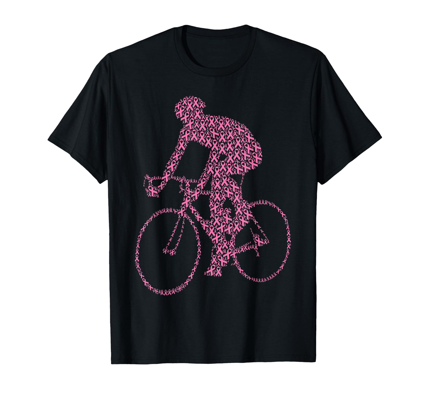 Bike Breast Cancer Awareness Pink Ribbon - Bicycle Cycling T-Shirt