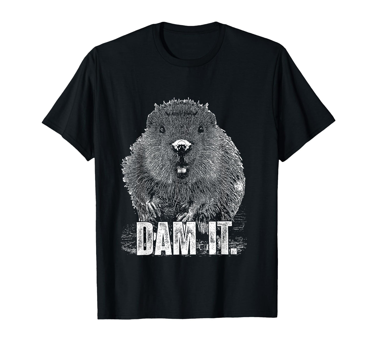 Funny Beaver Pun Dam It Language Joke Beavers Rodents Lover T-Shirt