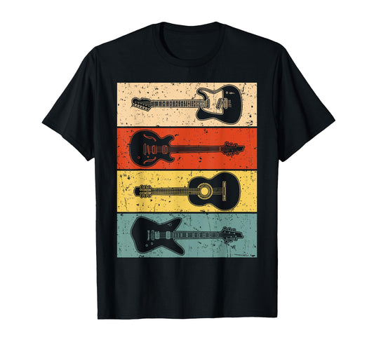 Cool Guitar For Men Women Vintage Guitar Lovers Guitarist T-Shirt