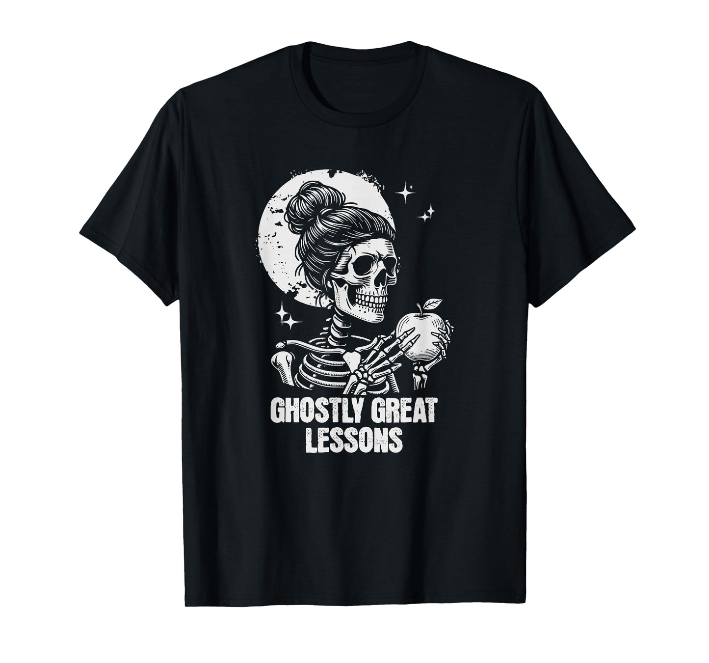 Halloween Ghostly Great Lessons Teacher Skeleton School T-Shirt