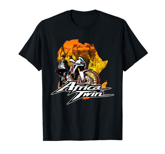 Africa Touring Twin Motorcycle Nature Woman T-Shirt