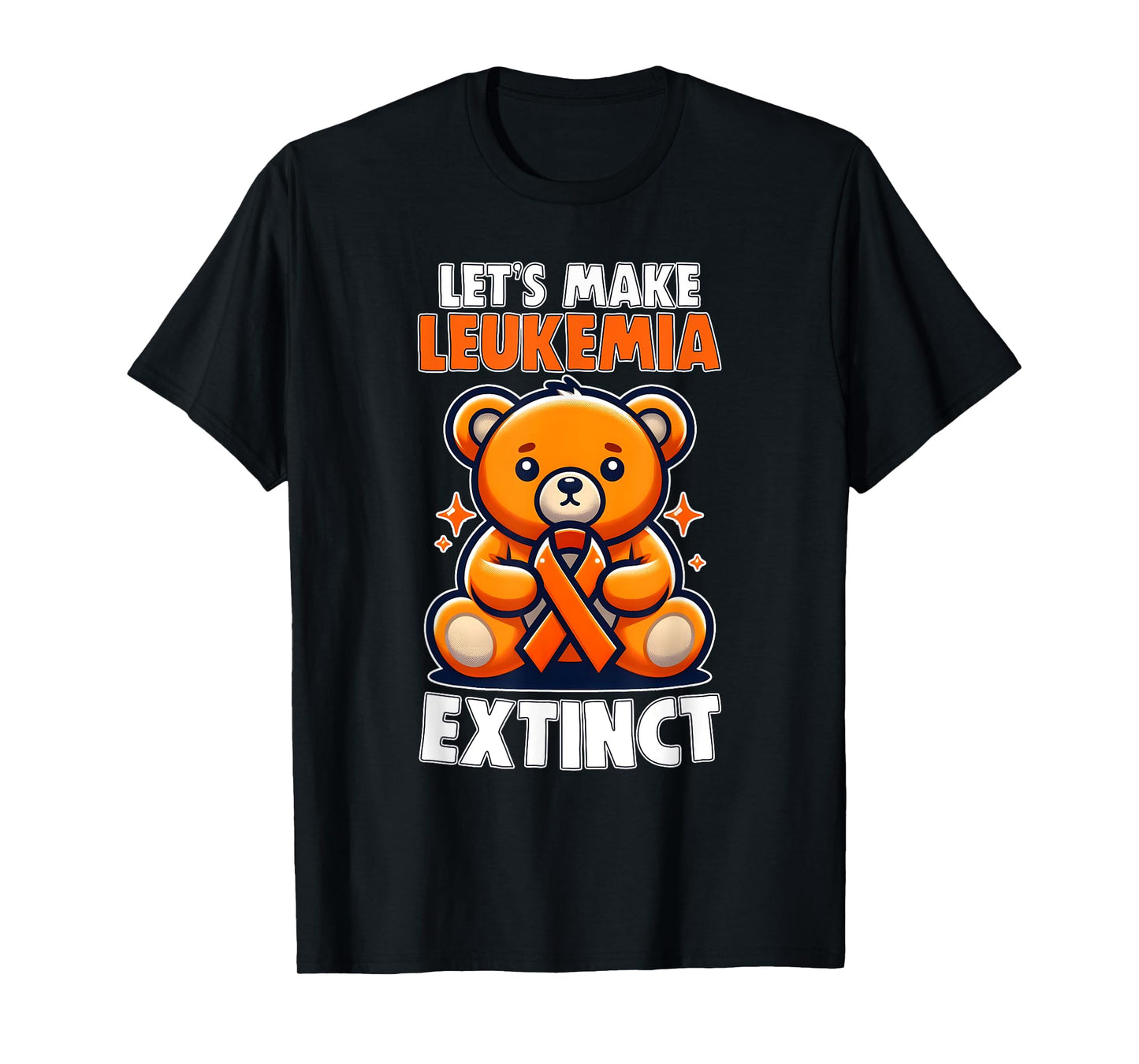 Leukemia Teddy Bear Orange Ribbon Hematologist Reptile T-Shirt