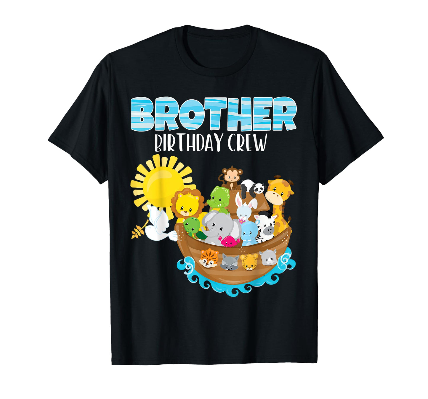 Noah's Ark Birthday Party Brother Birthday Crew Toddler Bday T-Shirt
