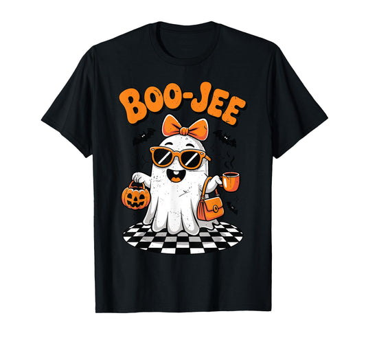Cute Ghost Halloween Boo-JEE Boujee Teen Girl Toddler Funny T-Shirt