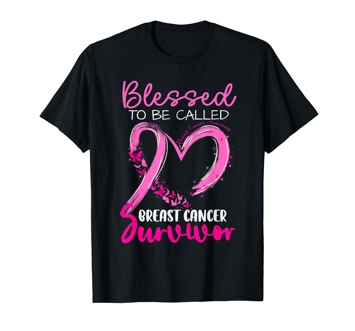 Blessed to be Called Breast Cancer Survivor Pink Awareness T-Shirt