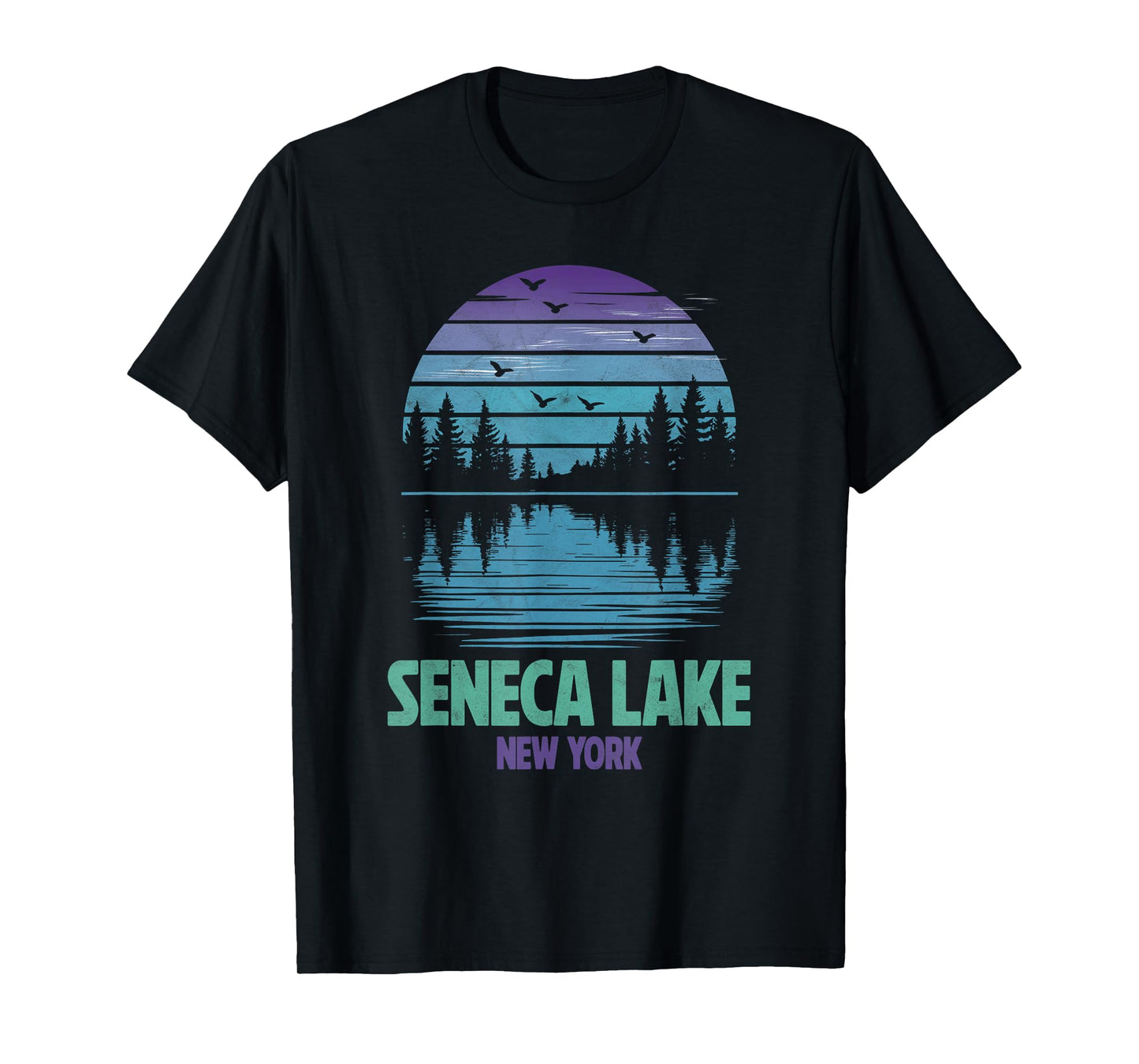 Seneca Lake New York Outdoors Vintage T-Shirt