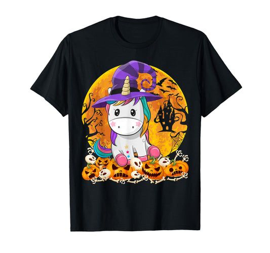 Cute Unicorn Girls Women Magical Spooky Halloween Costume T-Shirt
