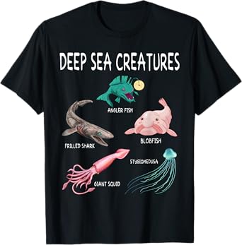 Deep Sea Creatures Educational Future Marine Biologist T-Shirt