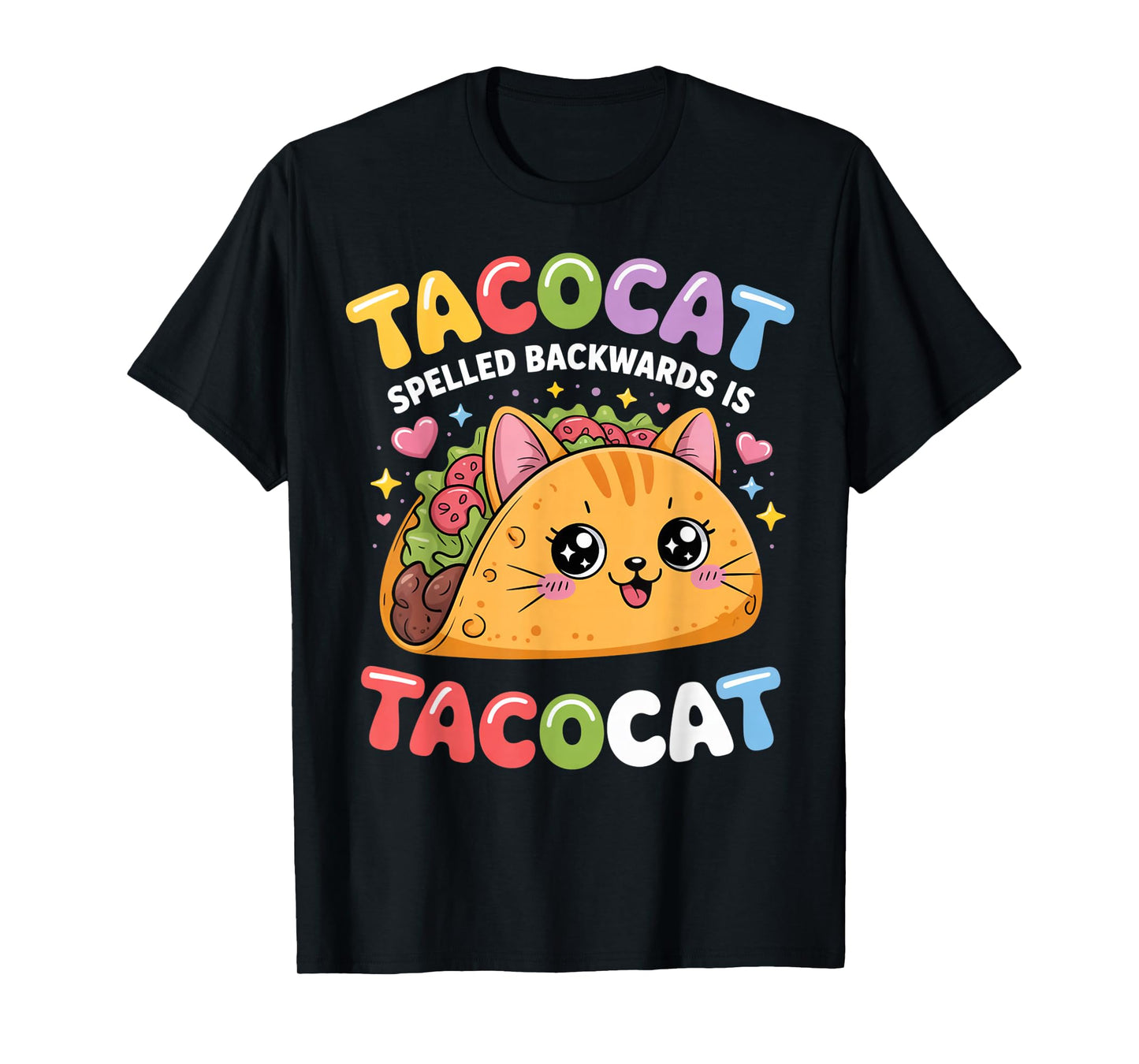 Tacocat Spelled Backwards is Taco cat Kawaii Birthday Party T-Shirt