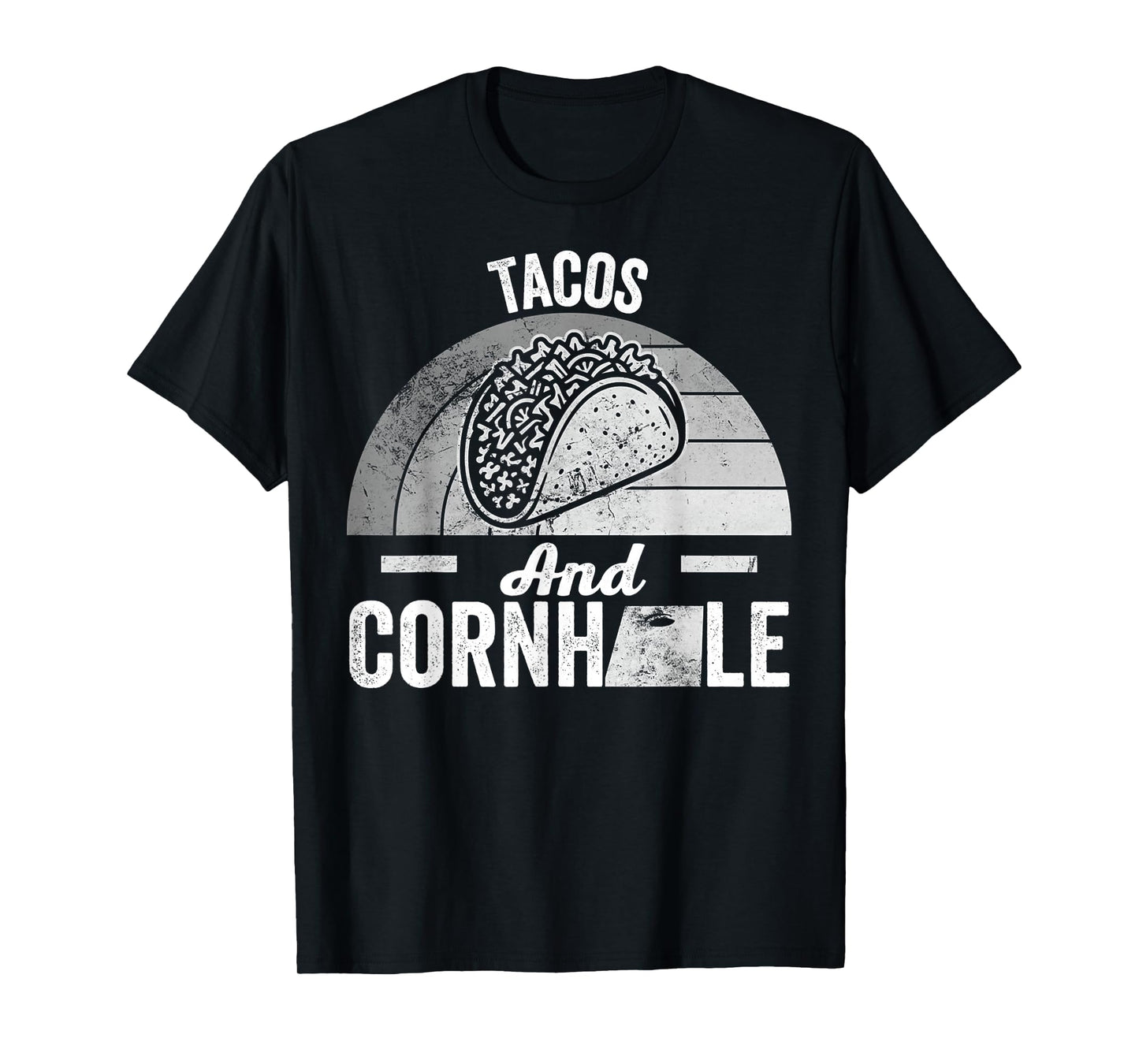 Tacos and Cornhole Enthusiast Style T-Shirt