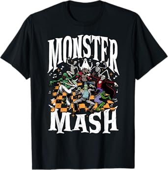 Monster Mash Funny Halloween Spooky Season Trick Or Treat T-Shirt
