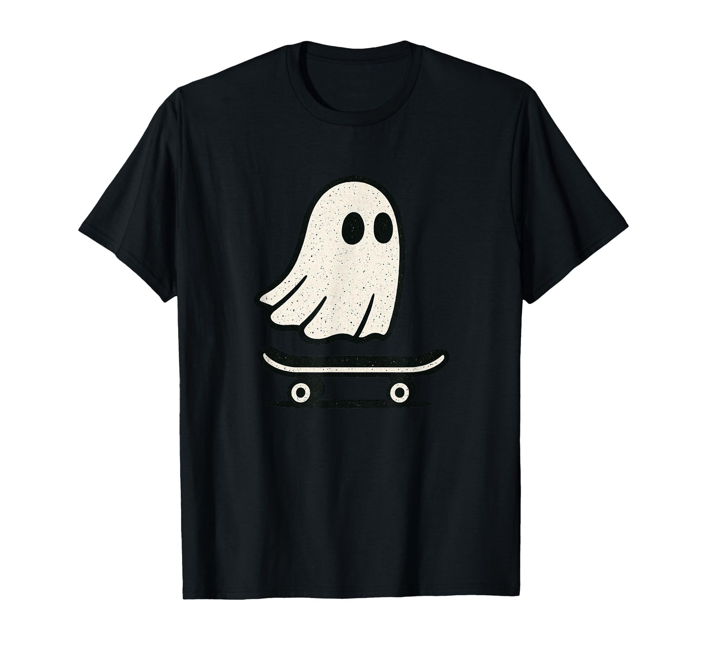 Ghost On Skateboard Funny Halloween Costume Men Women T-Shirt