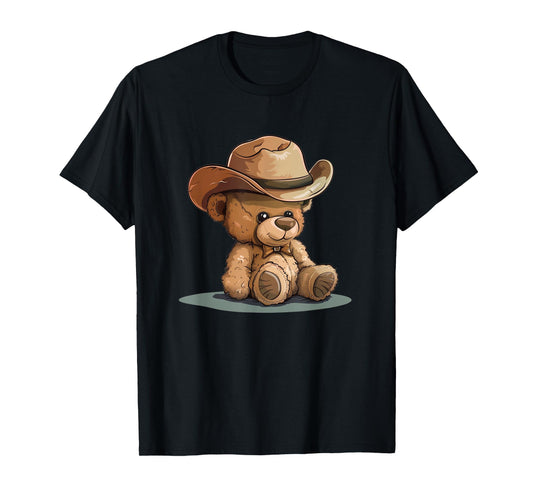 Pretty Teddy Bear Costume for Cowboy Hat Lovers T-Shirt