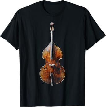 Double Bass Music Instrument Graphic Art Double Bass T-Shirt