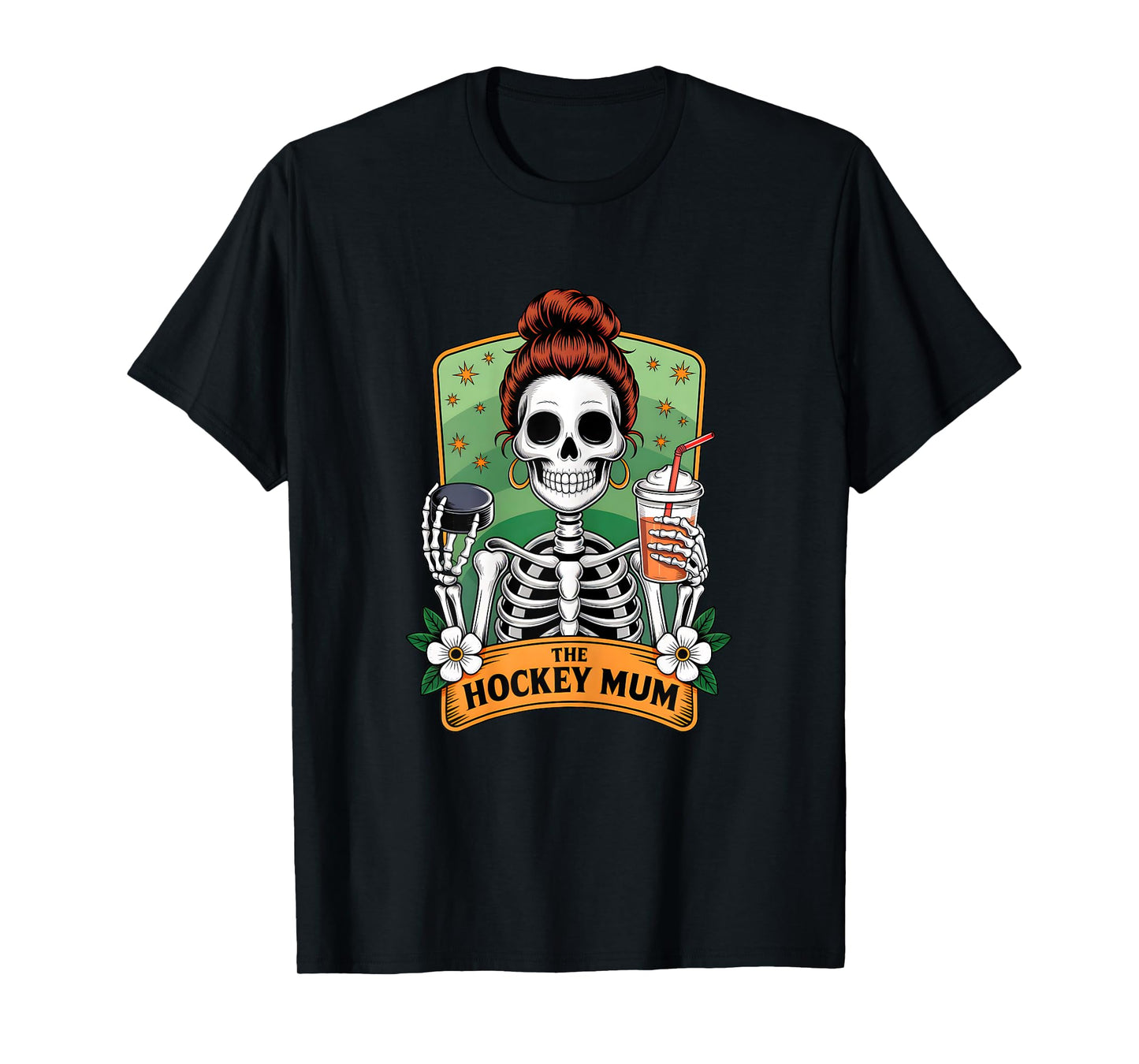 The Hockey Mum Tarot Card Skeleton Game Day Proud Mums T-Shirt