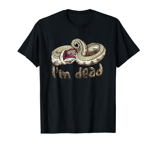 Cute Funny Hognose Snake I'm Dead T-Shirt