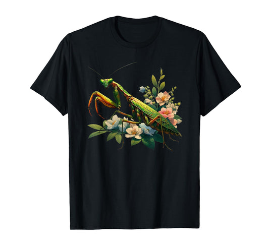 Beautiful Insect Art - Praying Mantis T-Shirt