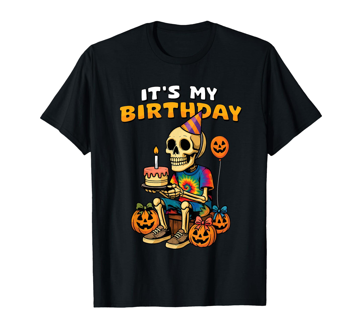 It's My Birthday Happy Halloween Birthday Skeleton Party T-Shirt
