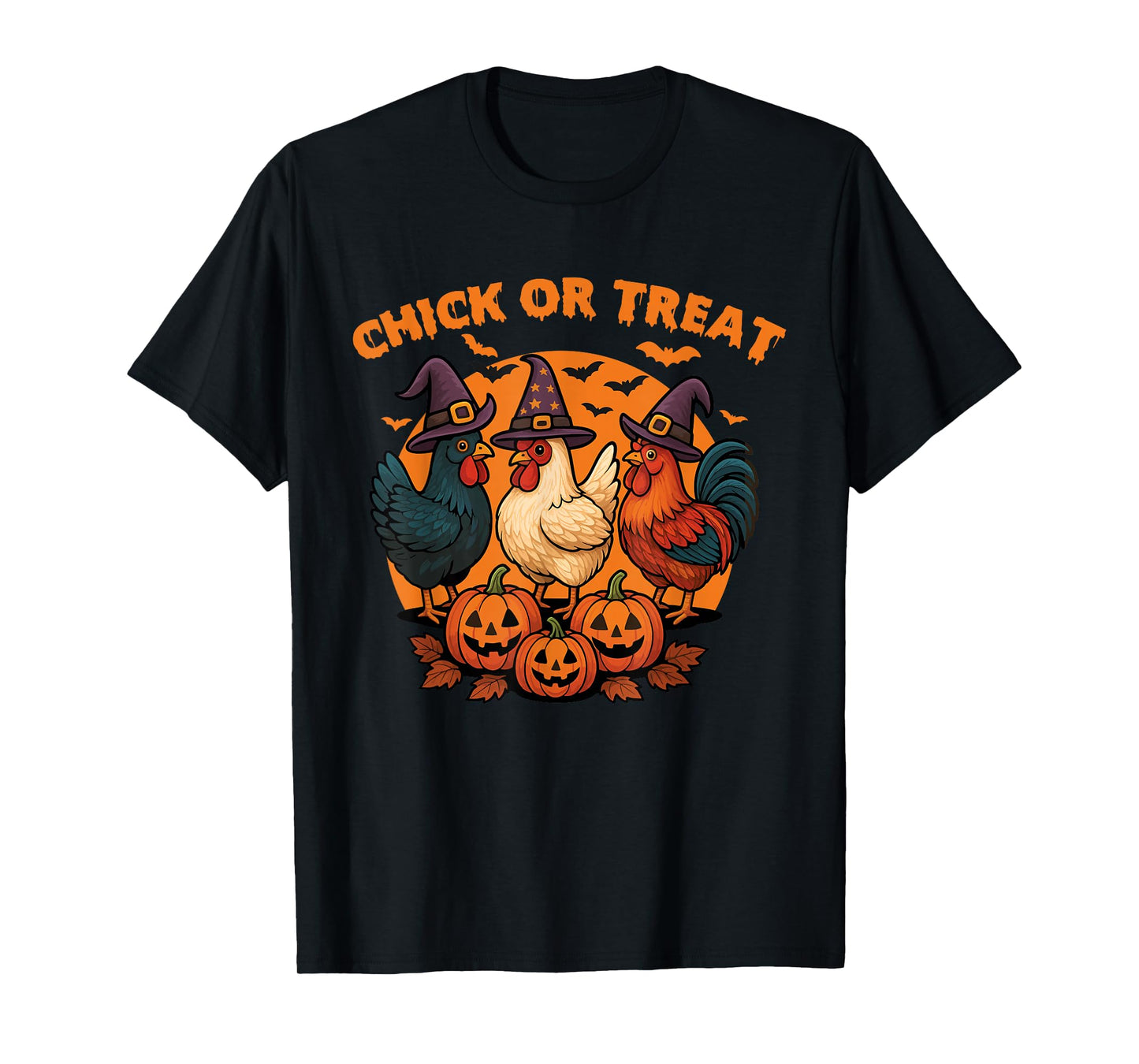 Chick Or Treat - Spooky Halloween Chicken Lover T-Shirt