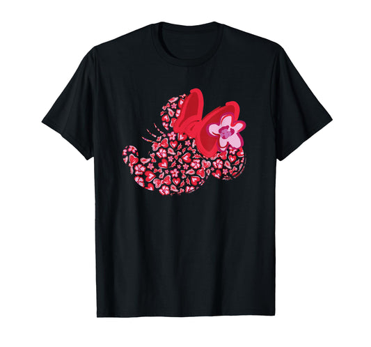Disney Minnie Mouse Breast Cancer Awareness Silhouette T-Shirt