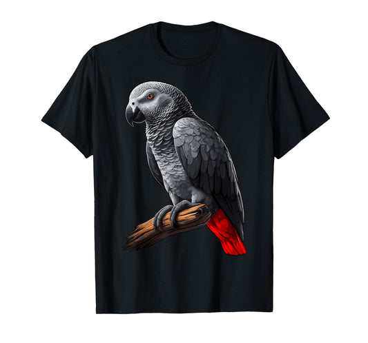 African Grey Parrot T-Shirt