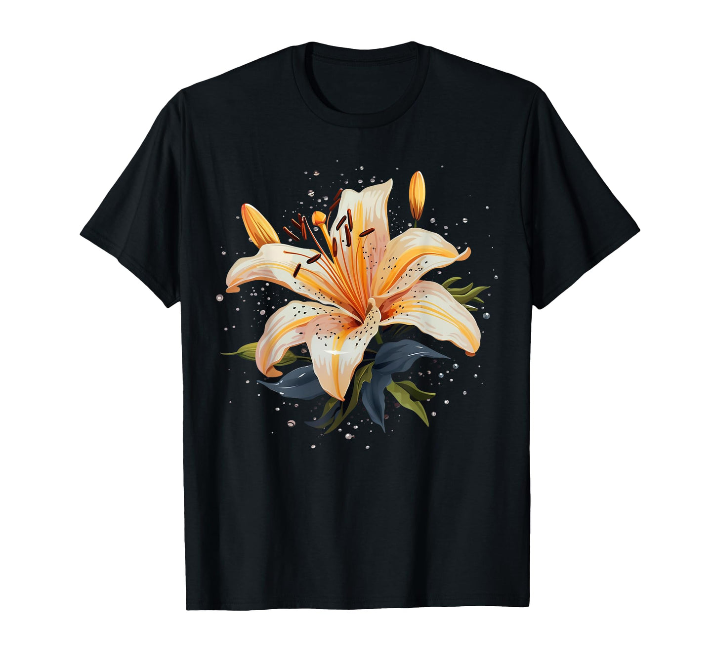 Shattered Lily flower with Lily petals T-Shirt