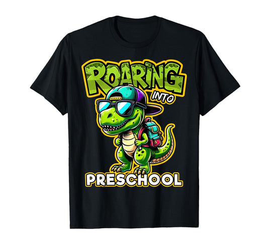 Back to School Preschool Dinosaur First Day of School Boy T-Shirt