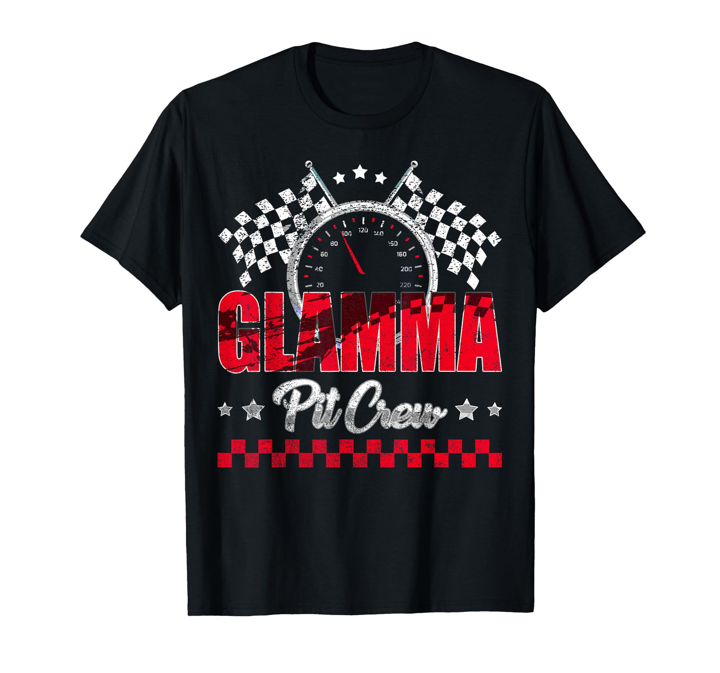 Race Car Birthday Party Racing Family Glamma Pit Crew T-Shirt