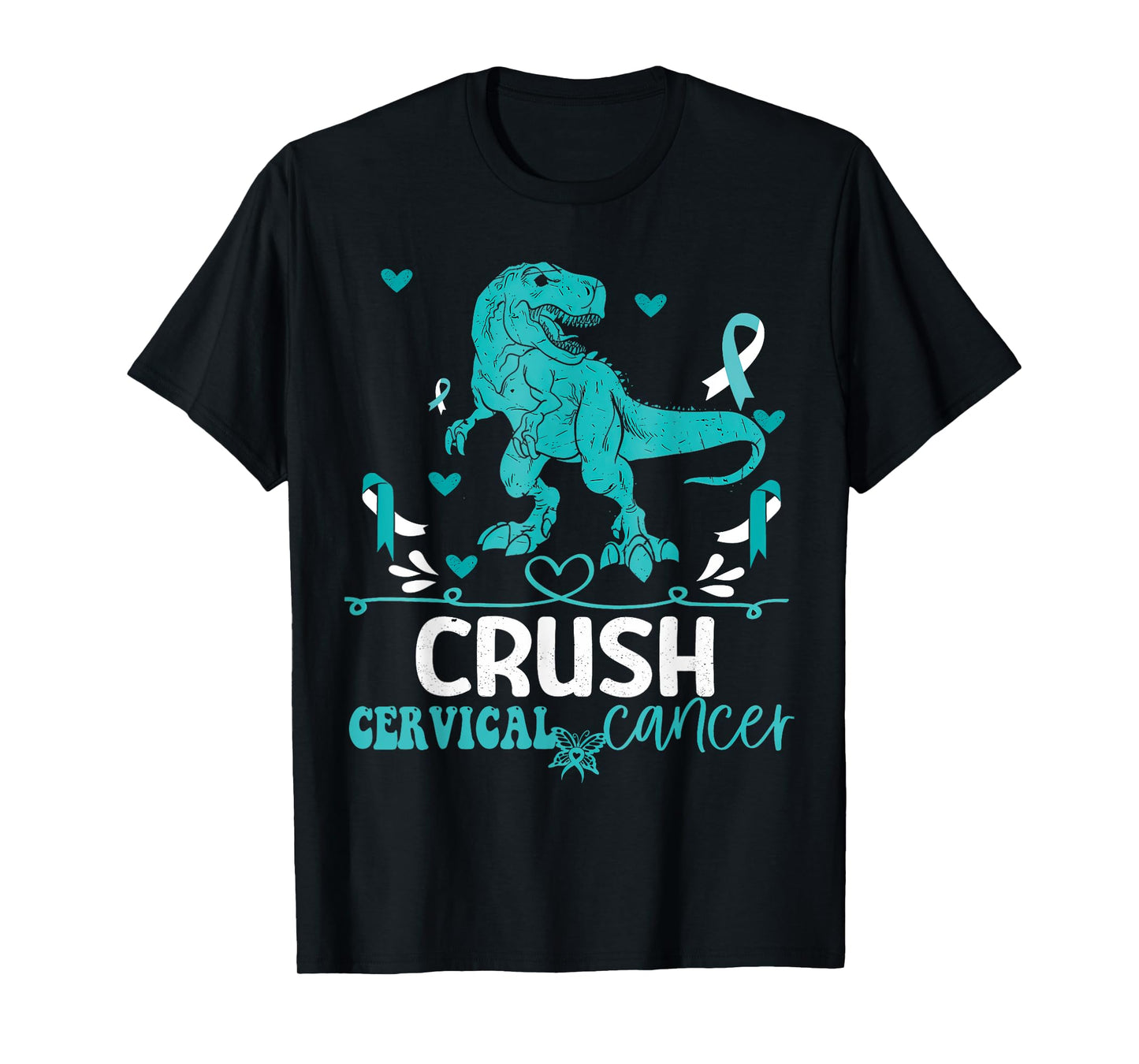 Kids Cervical Cancer Awareness Monster Truck Toddler Boy T-Shirt