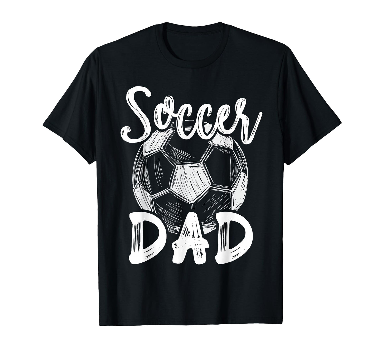 Soccer Dad For Men Family Matching Team Player Soccer Ball T-Shirt