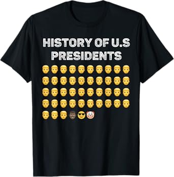 History Of USA Presidents American Patriotic Country Women Men T-Shirt