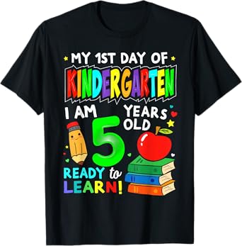 My First Day of Kindergarten Boy Girls First Day of Kinder T-Shirt