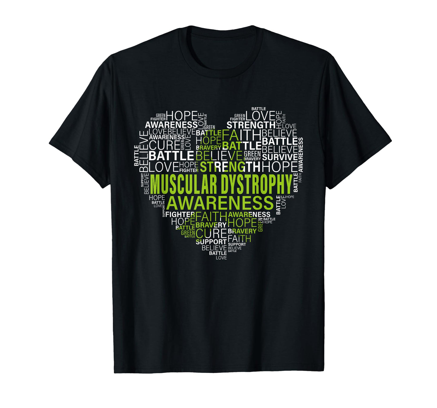 Muscular Dystrophy Awareness Hope Support Strong Warrior T-Shirt