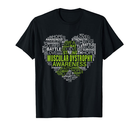 Muscular Dystrophy Awareness Hope Support Strong Warrior T-Shirt
