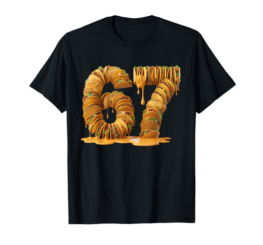 67 Six Seven Tacos Brainrot Viral Meme Halloween Funny T-Shirt