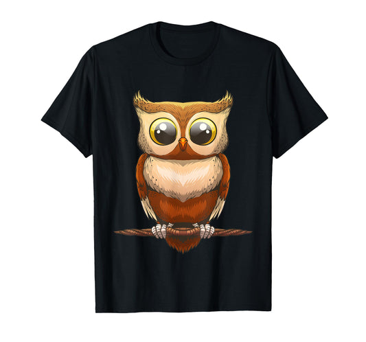 Cute Owl Art For Men Women Kids Boys Girls Owl Lovers T-Shirt
