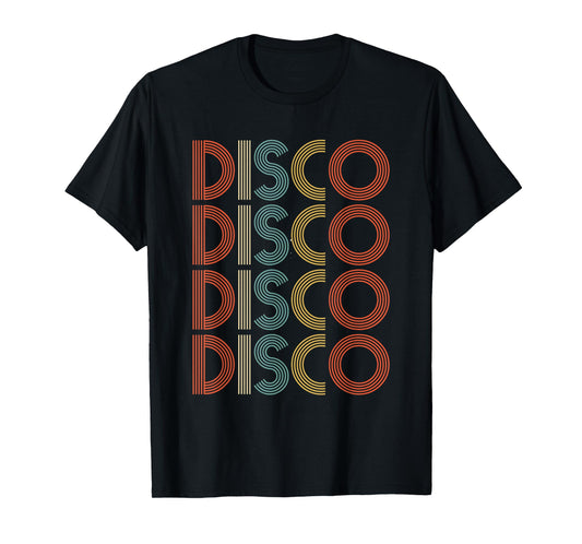 Disco Vintage Retro T-Shirt Disco Groovy Disco 70s Music Tee T-Shirt