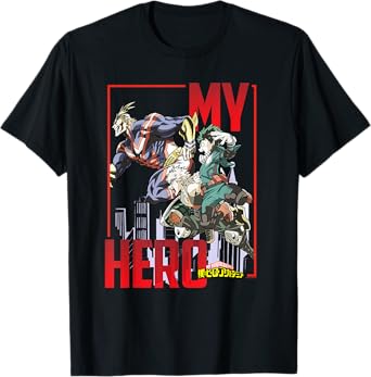 My Hero Academia All Might Deku and Bakugo Anime T-Shirt