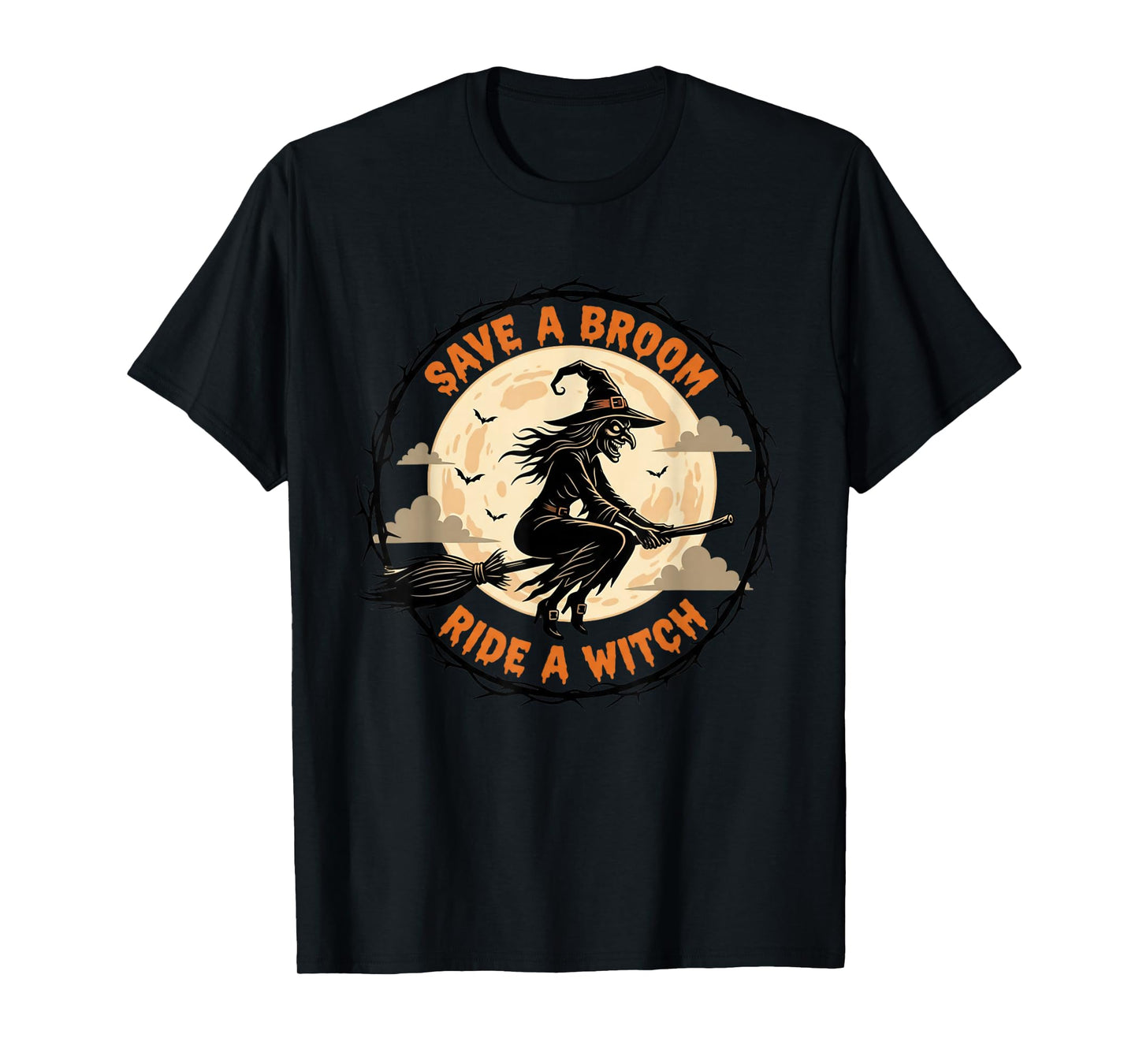 Halloween Halloween Witches Save A Broom Ride A Witch T-Shirt