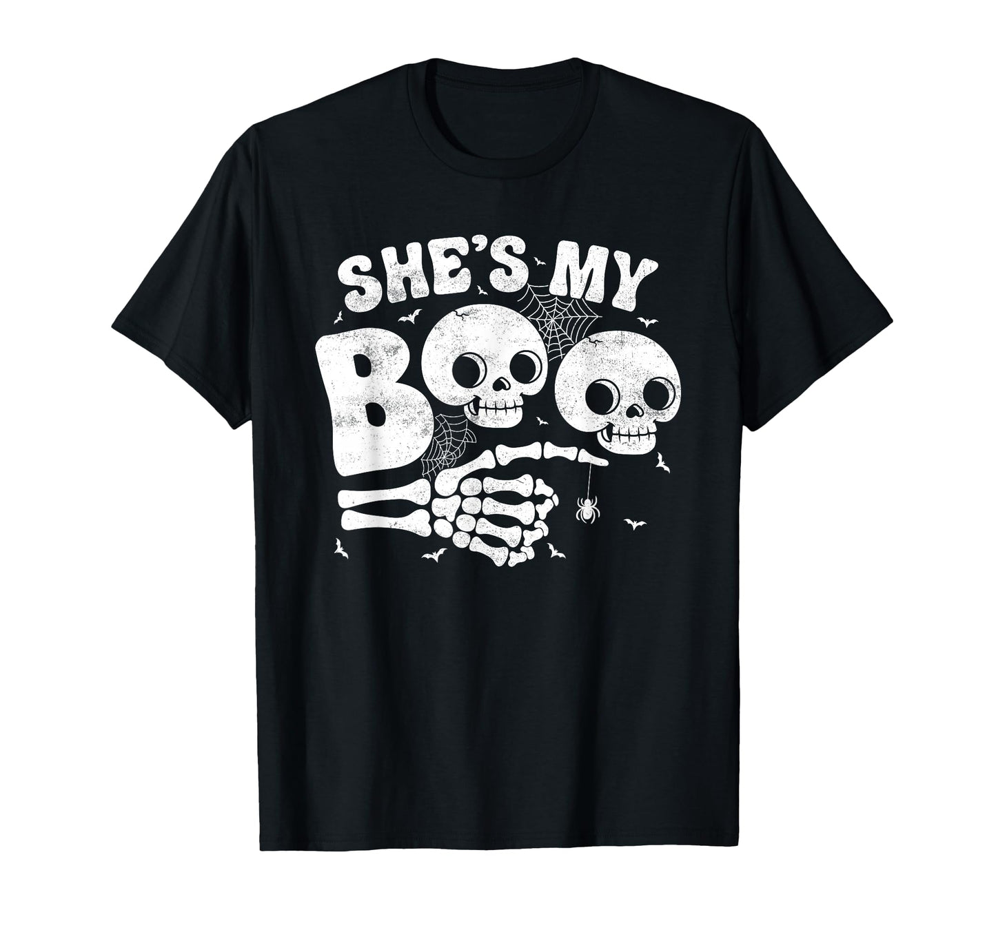 She’s My Boo Skeleton Couple Matching Halloween Costume T-Shirt