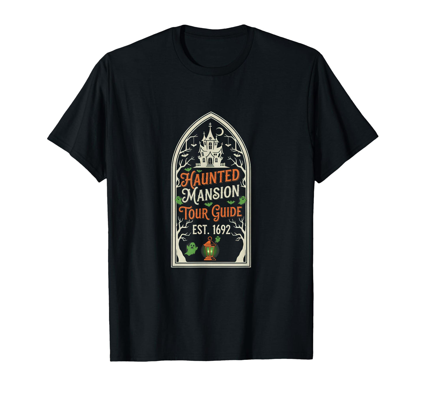 Haunted Mansion Tour Guide Funny Halloween Trick or Treat T-Shirt