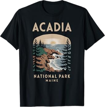 Acadia National Park Maine Scenic View T-Shirt
