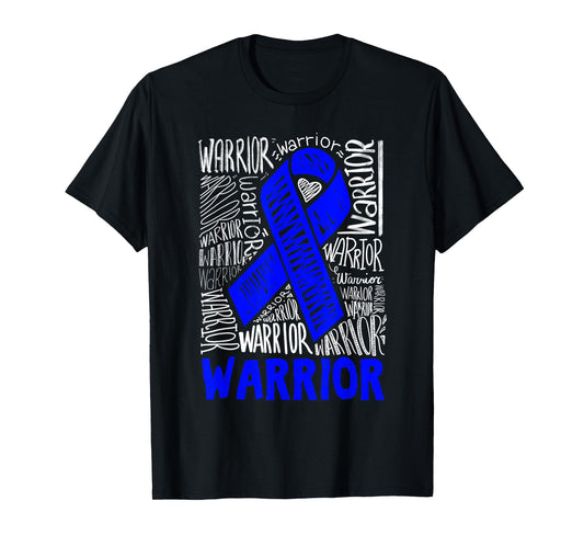 Colon Cancer Survivor Chemo Warrior Awareness Support Gift T-Shirt